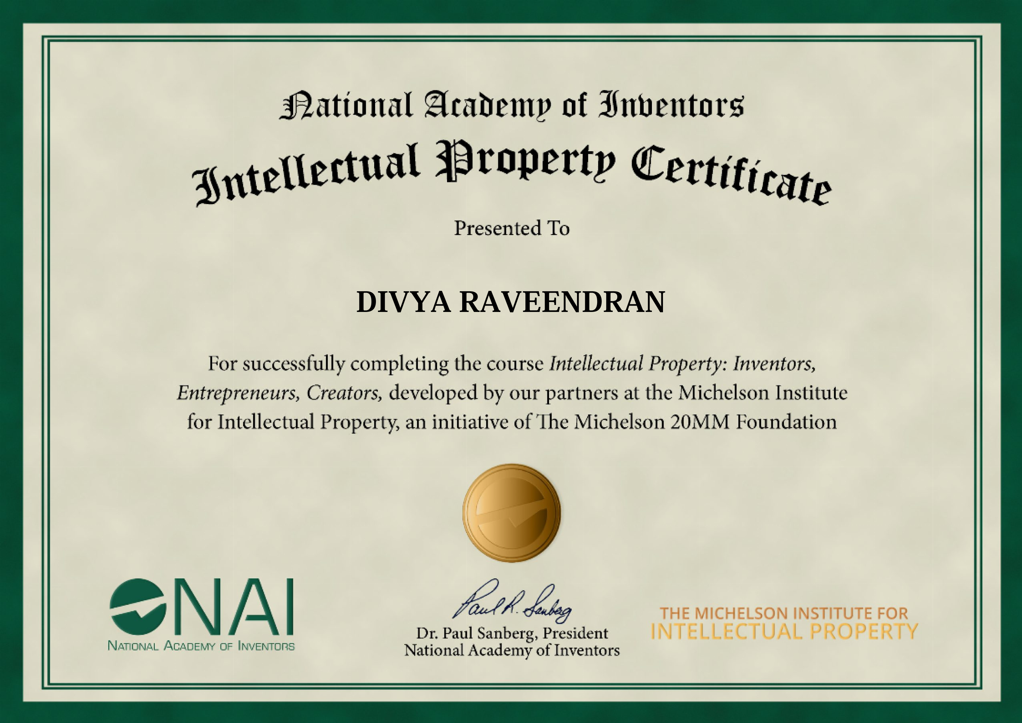 Intellectual Property -  Inventors, Entrepreneurs, Creators
